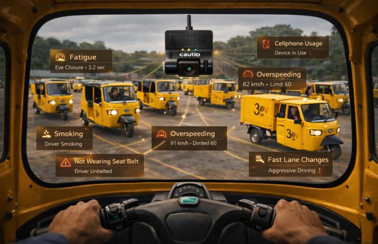 3ev Industries, 3eco Systems to Equip 10,000+ Electric Three-Wheelers with Cautio AI-powered Dash cams as Standard on Every Vehicle to Enhance Safety on Roads