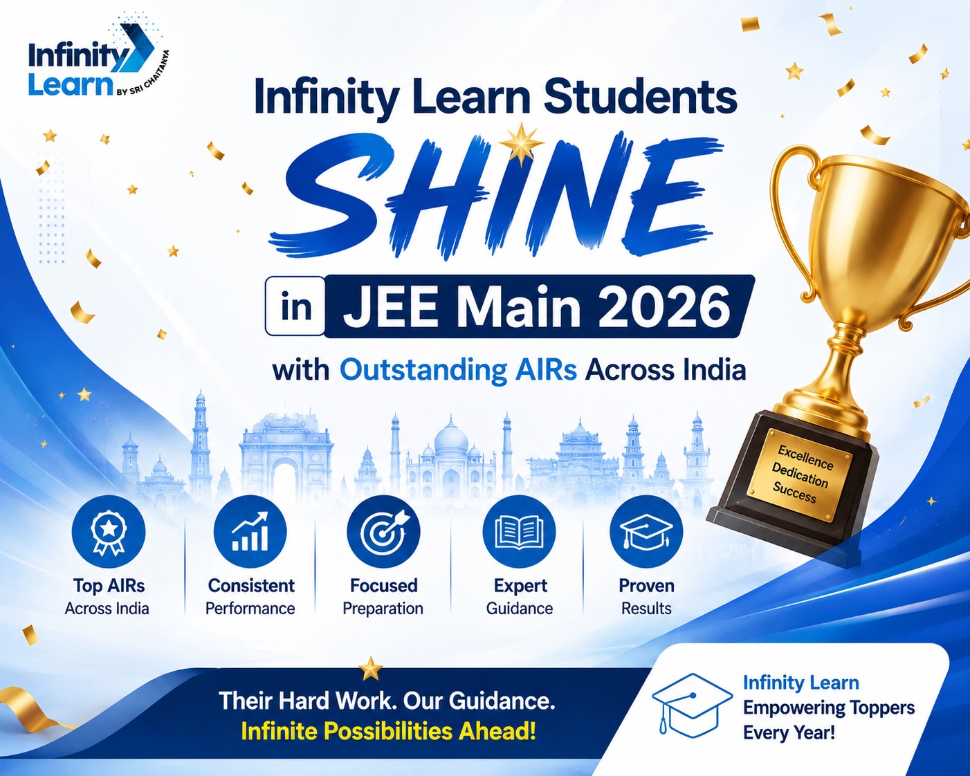Infinity Learn Students Shine in JEE Main 2026 with Outstanding AIRs Across India