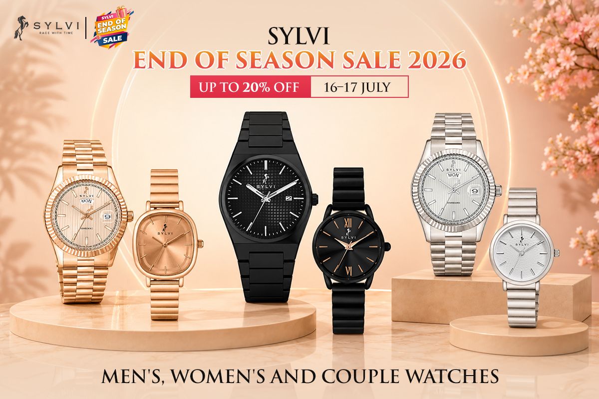 Sylvi End of Season Sale 2026: Up to 20% Off Men’s, Women’s and Couple Watches, 16–17 July