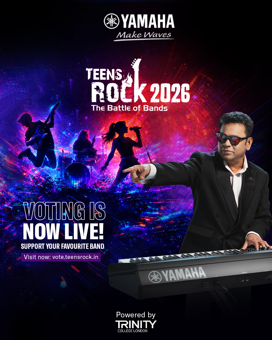 Yamaha Music India Reveals Top 20 Bands for the Second Round of Teens Rock – The Battle of Bands 2026; Public Voting Goes Live