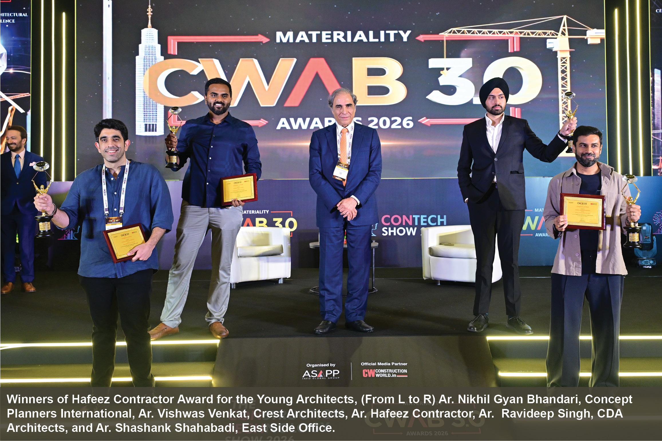 Hafeez Contractor raises urban concerns at CWAB Awards